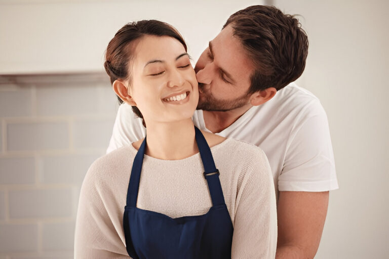 when a man hugs you from behind