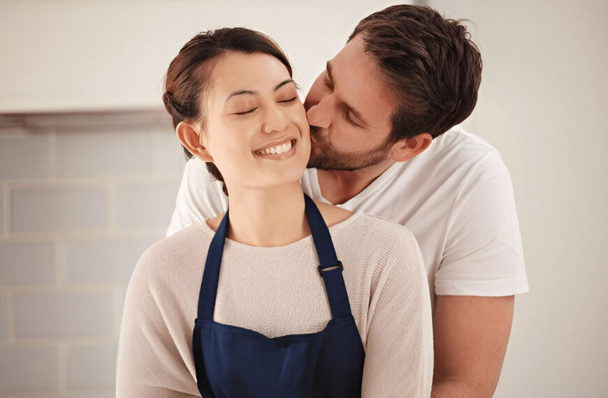 when a man hugs you from behind