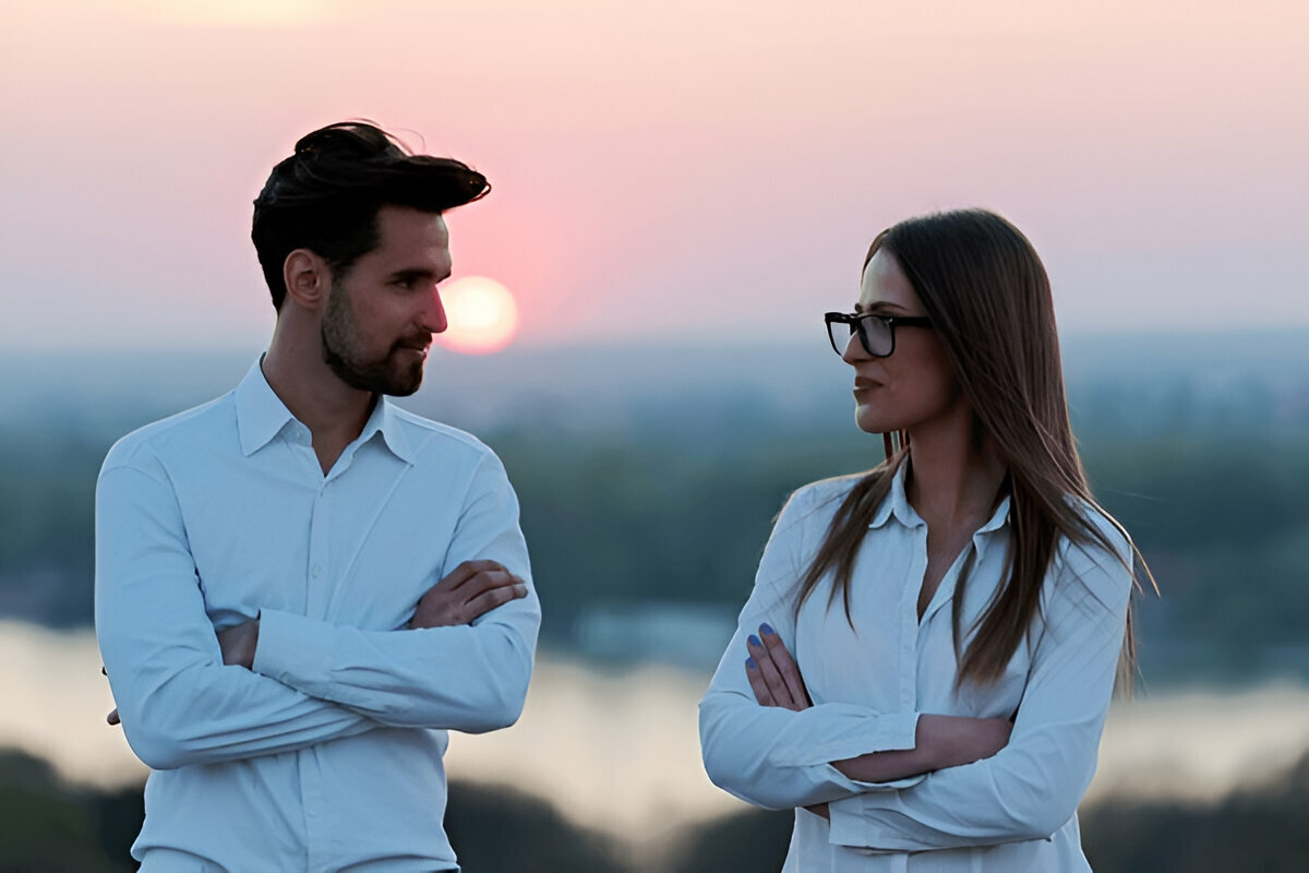 why would a man stare at a woman